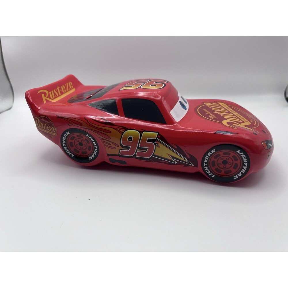 Disney Pixar Cars Lightning McQueen Ceramic Piggy Bank Rusteze 95